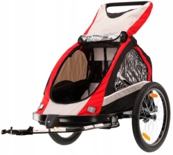 REMORCA PENTRU BICICLETA SAU ALERGARE KROSS FREEDOM CAPACITATE 2 COPII
