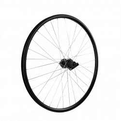 Roata spate 27.5 Fivestars disc, negru, butuc negru cu rulment si QR