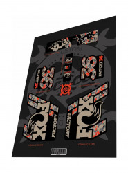 Set stickere adezive furca FOX Factory 36 si amortizor FOX Float X2 Camo Desert Pixel 2020