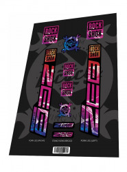 Set stickere adezive furca ROCKSHOX Zeb Ultimate 2022 Plastic Gradient