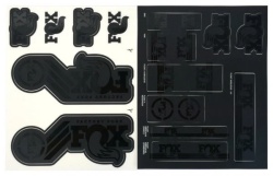 SET STIKERE FOX LOGO ORIGINAL NEGRU