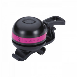 Sonerie pentru bicicleta BBB-14 Easyfit negru-portocaliu/galben/magenta
