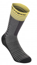 Sosete Alpinestars Drop Socks 19 Mid Gray Yellow S