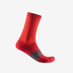 Sosete Castelli Espresso 15, Rosu, L/XL, 40-43