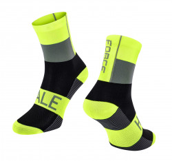 Sosete Force Hale, fluo/negru/gri, L-XL (42-47)