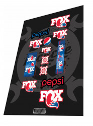 Stickere adezive amortizor FOX Float X Performance 2016 Pepsi Edition