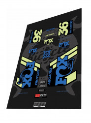 Stickere adezive furca FOX Factory 36 2019 Blue Yellow Pale