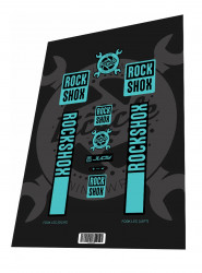 Stickere adezive furca ROCKSHOX Judy Sky Blue 2023