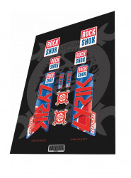 Stickere adezive furca ROCKSHOX Lyrik Pepsi Edition 2022