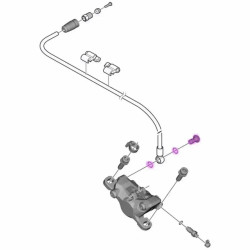 Surub SHIMANO Deore XT BR-M8100 Banjo Bolt & O-Ring Frana hidraulica cu garnitura