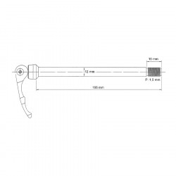 Thru Axle NOVATEC QR269R 142 mm (X12) - Img 4