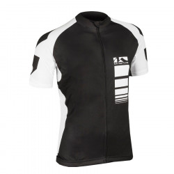 Tricou Ciclism M-WAVE Alb/Negru L