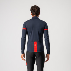 Tricou cu maneca lunga Castelli Fondo 2 FZ Bleumarin/Rosu - Img 2
