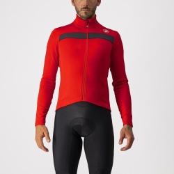 Tricou cu maneca lunga Castelli Puro 3 FZ, Rosu, XS