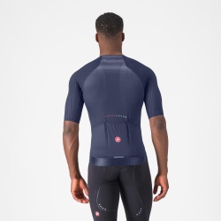 Tricou cu maneca scurta Castelli Aero Race 8S, pentru barbati, albastru belgian, XL - Img 2