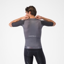Tricou cu maneca scurta Castelli Aero Race 8s, pentru barbati, gri inchis XXL - Img 3
