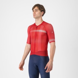 Tricou cu maneca scurta Castelli Climbers A/C, pentru barbati, rosu/negru, L