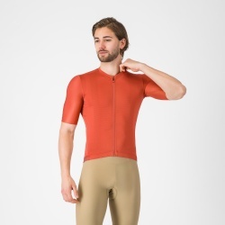 Tricou cu maneca scurta Castelli Espresso 2, pentru barbati, paprika XXL