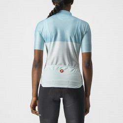 Tricou cu maneca scurta Castelli Velocissima de dama Alb/Bleu - Img 2