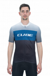 Tricou CUBE Teamline CMPT S/S Black/Blue/Grey - Img 2
