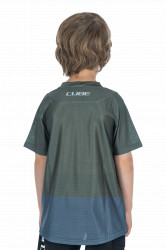Tricou CUBE Vertex Rookie S/S TM Olive/Grey - Img 3