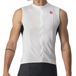 Tricou fara maneci Castelli Entrata VI SL Alb