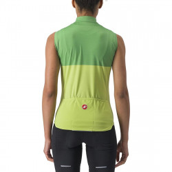 Tricou fara maneci Castelli Velocissima SL de dama Lime/Verde