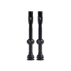 Valve tubeless BBB Valve CoreCap aluminiu negru 60mm set 2 bucati