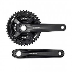 Angrenaj pedalier SHIMANO FC-MT201-3 170 mm 44x32x22T 3x9 Viteze Hollowtech Negru