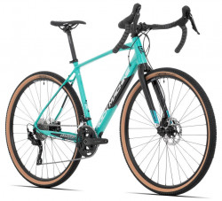 Bicicleta ciclocross Rock Machine Gravelride 500 28 Turcoaz-Negru-Argintiu