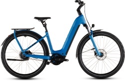 BICICLETA ELECTRICA CUBE KATHMANDU HYBRID COMFORT PRO 800 EASY ENTRY AZURE BLACK - Img 5