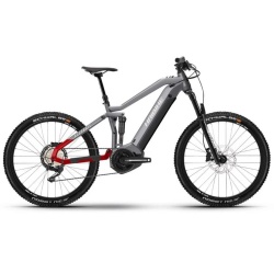 Bicicleta electrica MTB Full suspension HAIBIKE AllTrail 5 27.5 i630 12-G Deore Grey Red Black Gloss