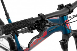 Bicicleta MTB Full Suspension Rock Machine Blizzard TRL 30-29 29 Matte Metallic Navy/Red/Grey