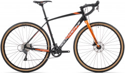 Bicicleta Sosea-Ciclocross Rock Machine Gravelride 200 28 Gloss Black/Silver/Orange 58 cm