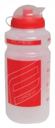 Bidon Force F 0.5l transparent/rosu