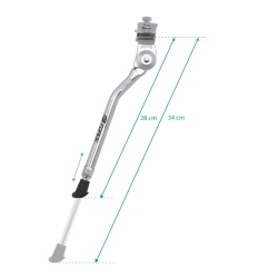 Cric Force Top pentru biciclete 20-28 Aluminiu argintiu - Img 2