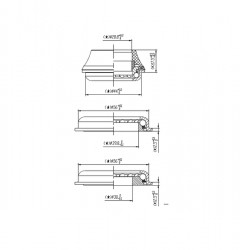 Cuveti Semi Integrati EXTEND H868P, 1 1/8" - 1,5" Tappered - Img 3