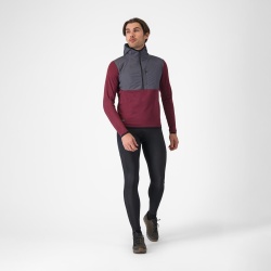 Hanorac Castelli UNLTD Roam Hoodie Visiniu/Gri M - Img 2