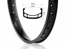 Janta BMX 20"-36H Negru 3 Camere