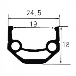 Janta VENTURA DOUBLE DISC 19 Aluminiu 28"/29" -36H - Img 3
