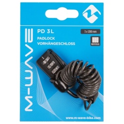 Lacat cu Cablu si Cifru M-WAVE PD 3 L - Img 4