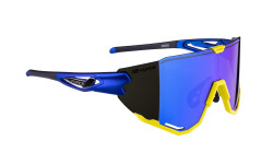 Ochelari Force Creed, lentila revo albastra, albastru/fluo - Img 3