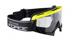Ochelari Force GRIME negru-fluo lentile transparente + 10 tear offs - Img 3