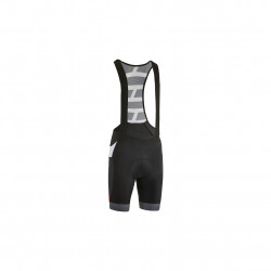 PANTALON CUBE SCURT CU BRETELE BLACKLINE ALB GREY L