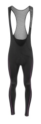 Pantaloni de dama cu bretele si bazon Force Reflex Line negru/roz XS