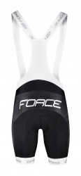 Pantaloni scurti cu bazon si bretele Force Team18 Negru/Alb - Img 3