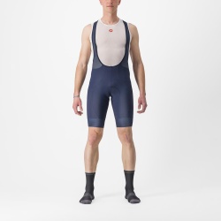 Pantaloni scurti cu bretele Castelli Entrata 2, pentru barbati, albastru belgian, XXL
