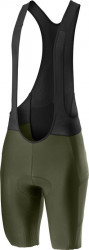 Pantaloni scurti cu bretele Castelli Unlimited Military Green