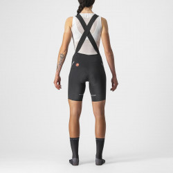 Pantaloni scurti cu bretele Castelli Velocissima 3 de dama Negru/Argintiu - Img 2