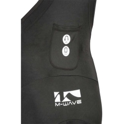 Pantaloni Scurti cu Bretele M-Wave,Negru/Alb , XL - Img 5